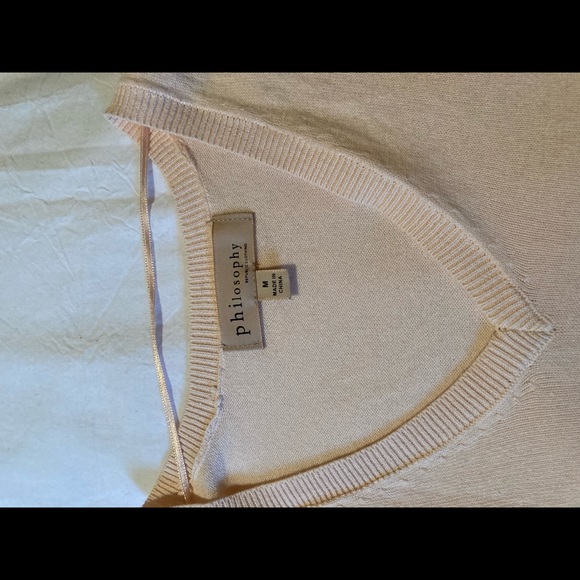 NWOT Philosophy vneck sweater - Picture 2 of 2